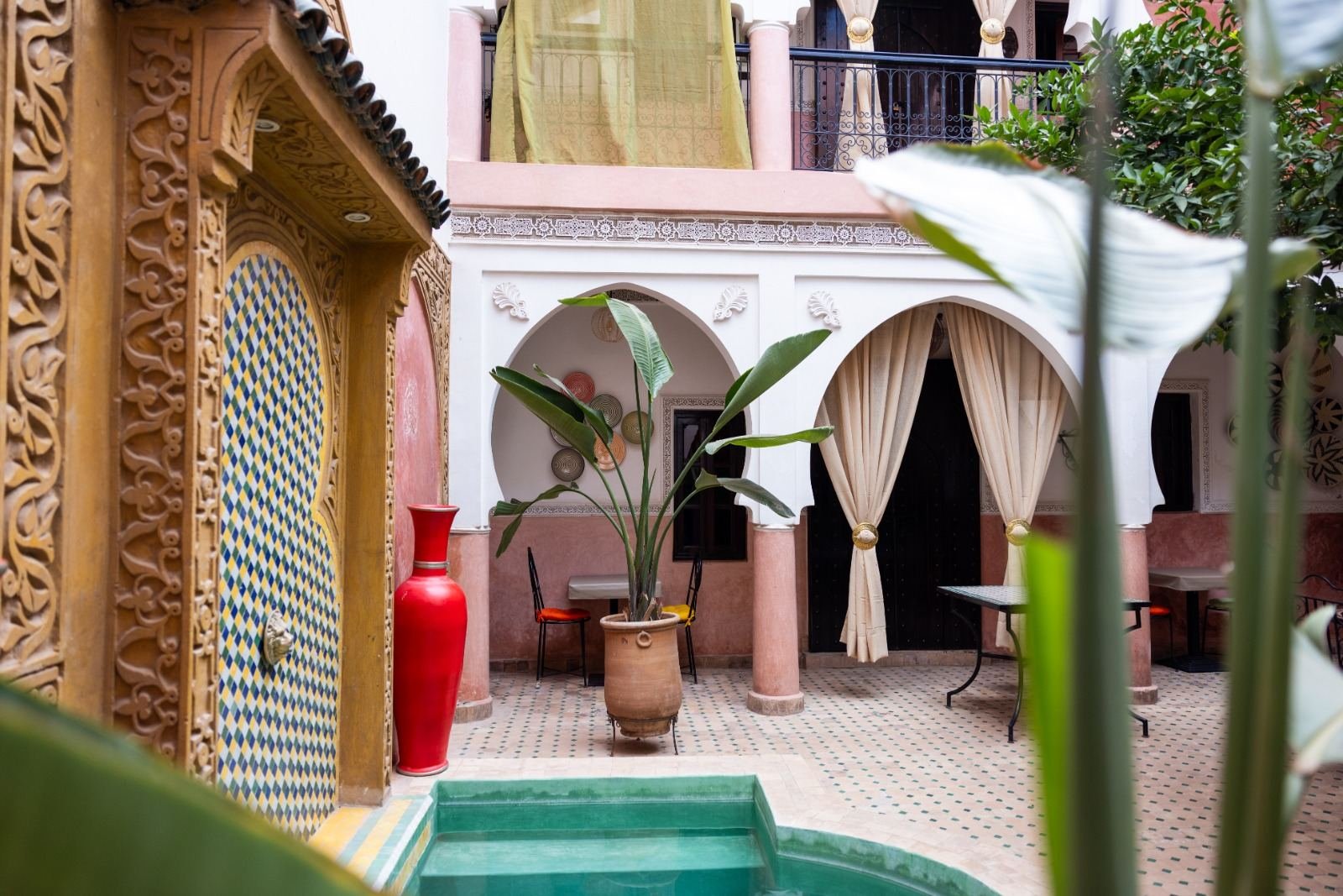 Inner courtyard of Riad Davina